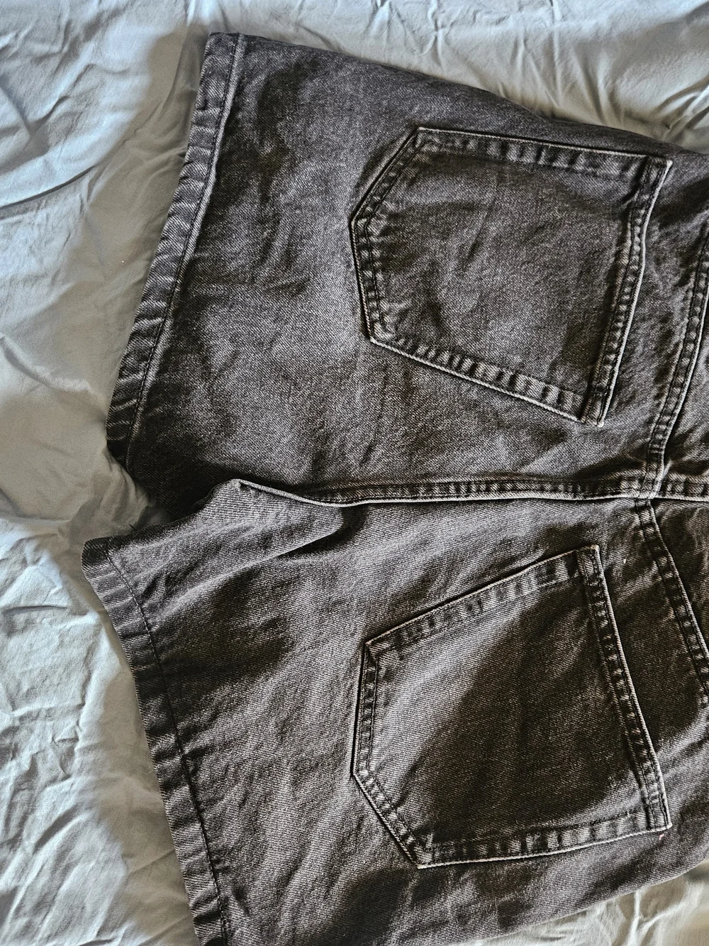 Zara Black Denim Waistband Detail